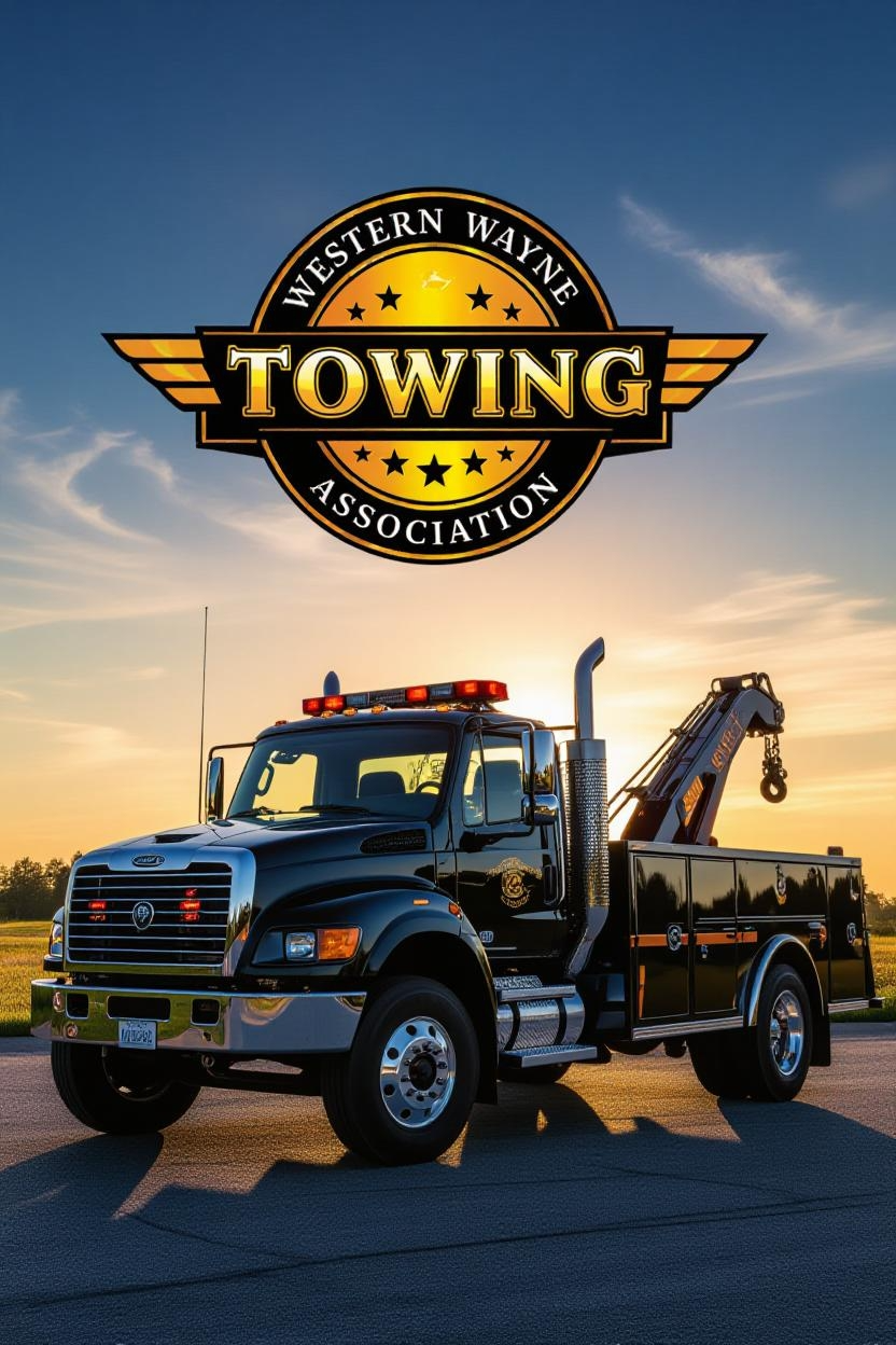 Tow truck banner